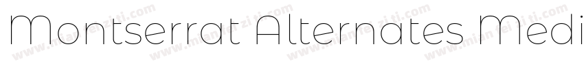 Montserrat Alternates Mediumy字体转换
